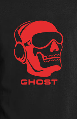 Men's Graphic Printed Premium Cotton Biowash T-Shirt - Ghost Call of duty Graphic Unisex Tee