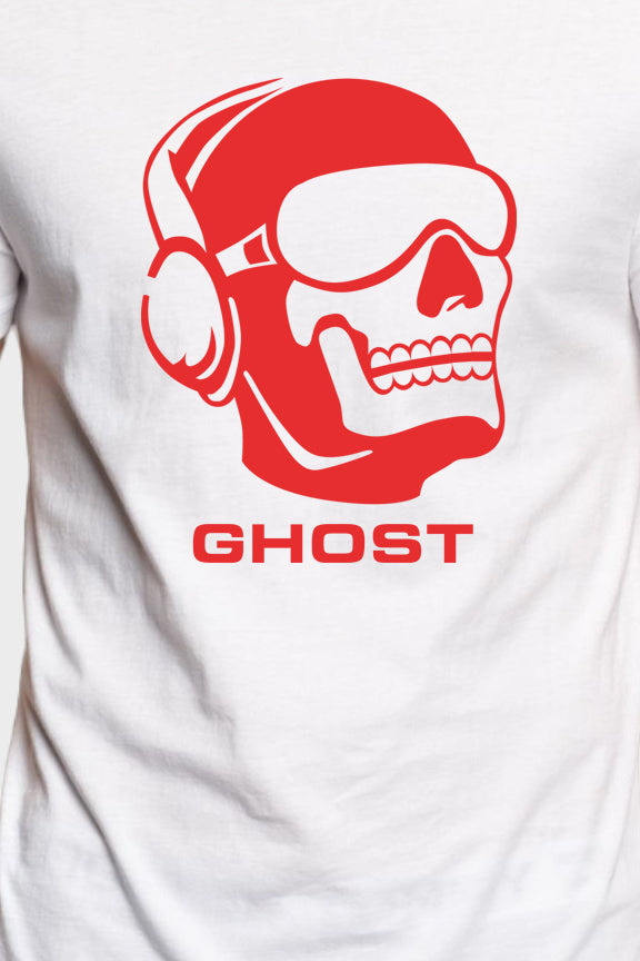 Men's Graphic Printed Premium Cotton Biowash T-Shirt - Ghost Call of duty Graphic Unisex Tee