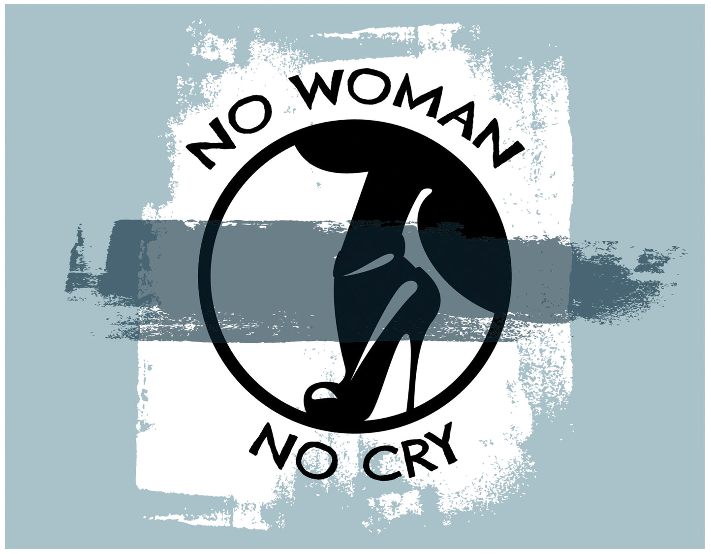 Men's Graphic Printed Premium Cotton Black Color T-Shirt - No Woman No Cry Unisex Tee