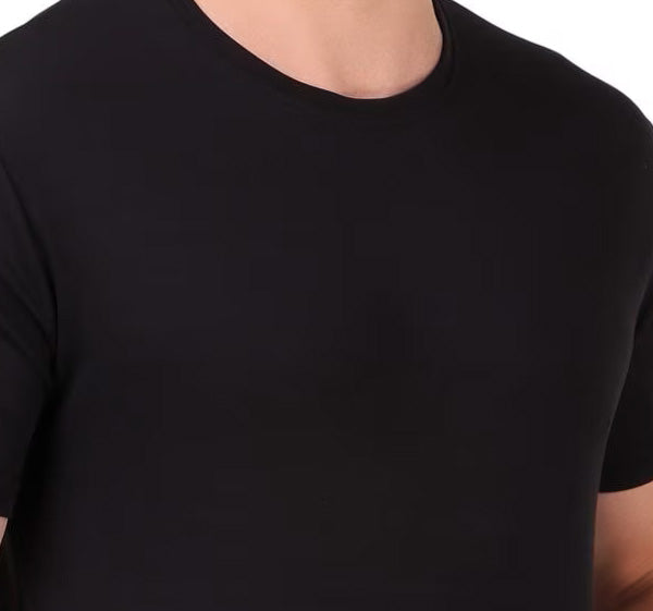 Men's Gym and Sports Plain Black Color T-Shirt