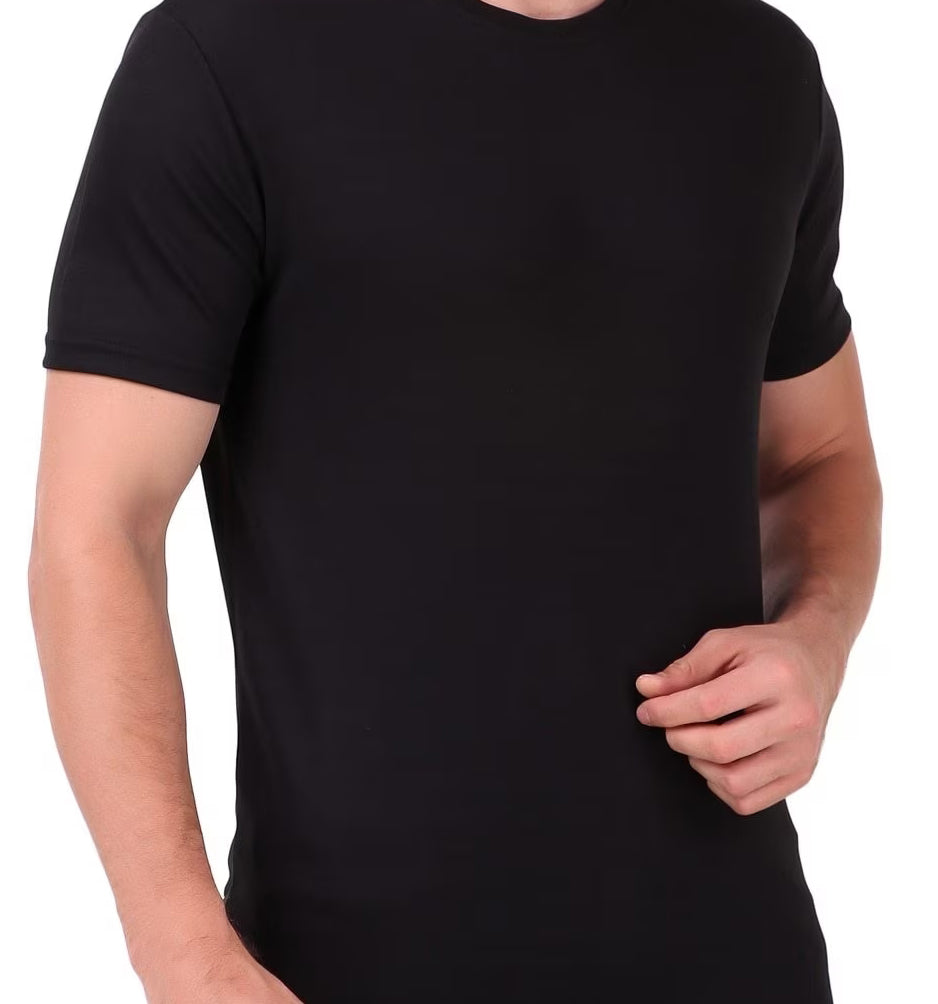 Men's Gym and Sports Plain Black Color T-Shirt