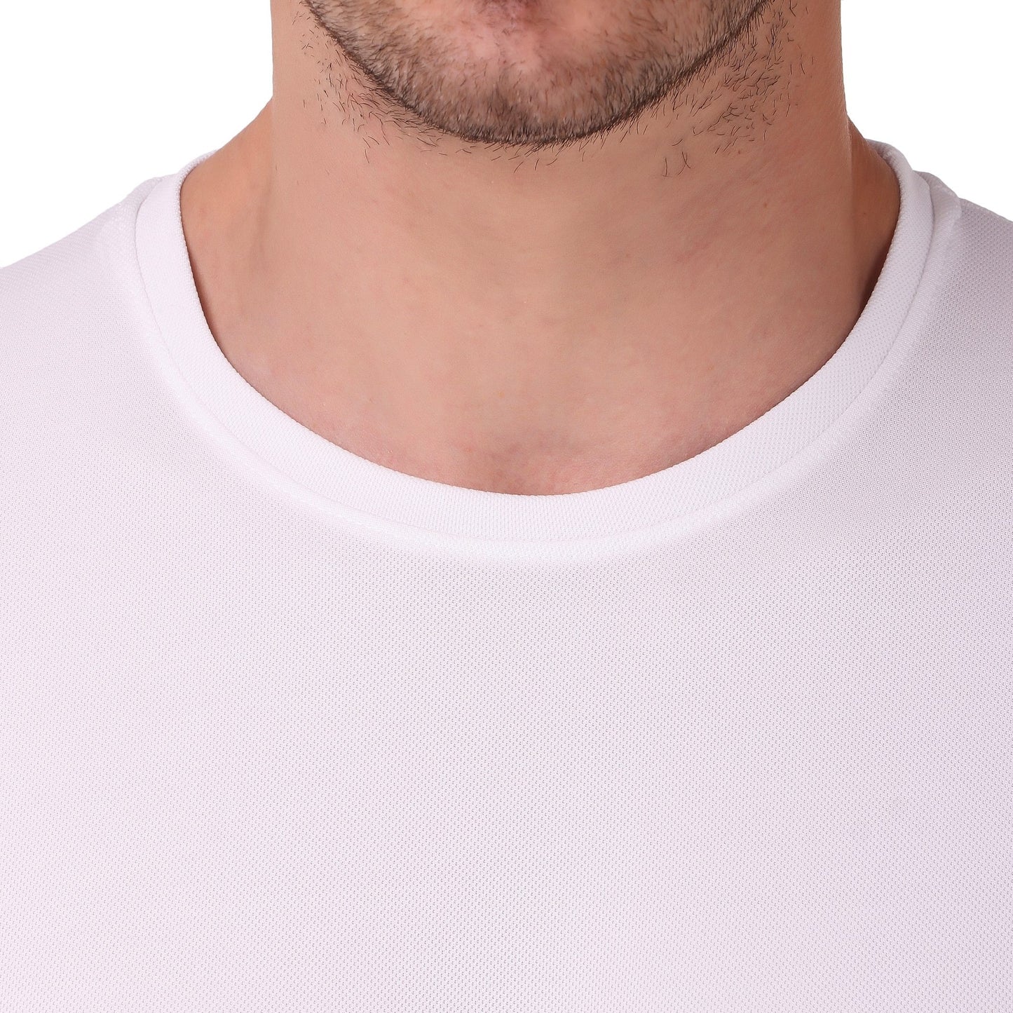 Men's Gym and Sports Plain White Color T-Shirt