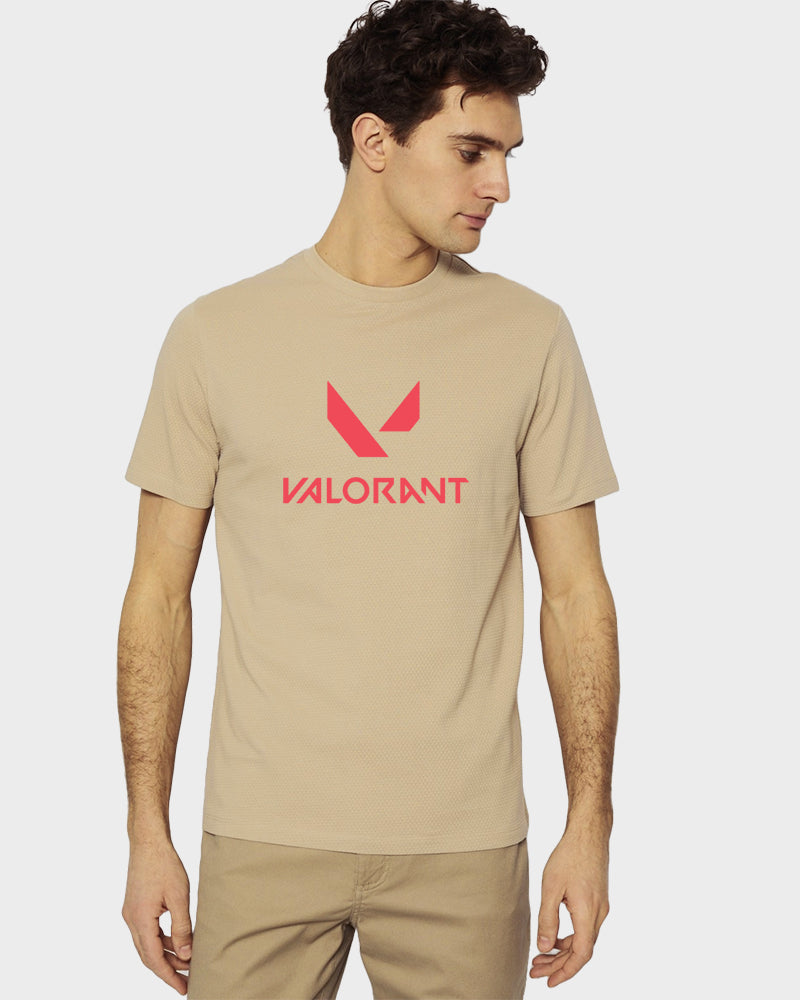 Men's Graphic Printed Premium Cotton Biowash T-Shirt - Valorant Game Graphic Unisex Tee