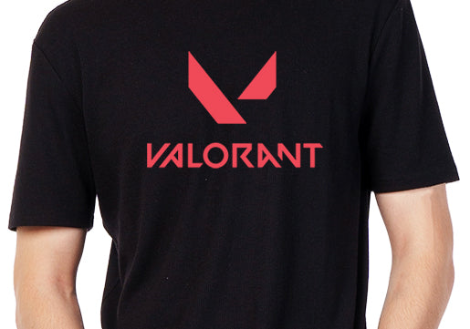 Men's Graphic Printed Premium Cotton Biowash T-Shirt - Valorant Game Graphic Unisex Tee